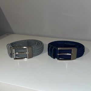 Under Armor braided golf belts.